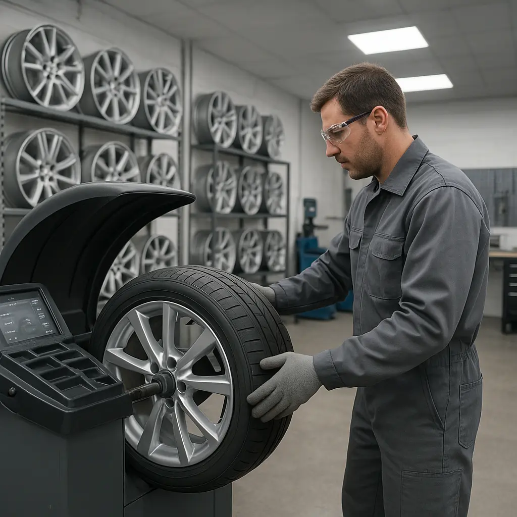 Wheel repair workshop in Vienna